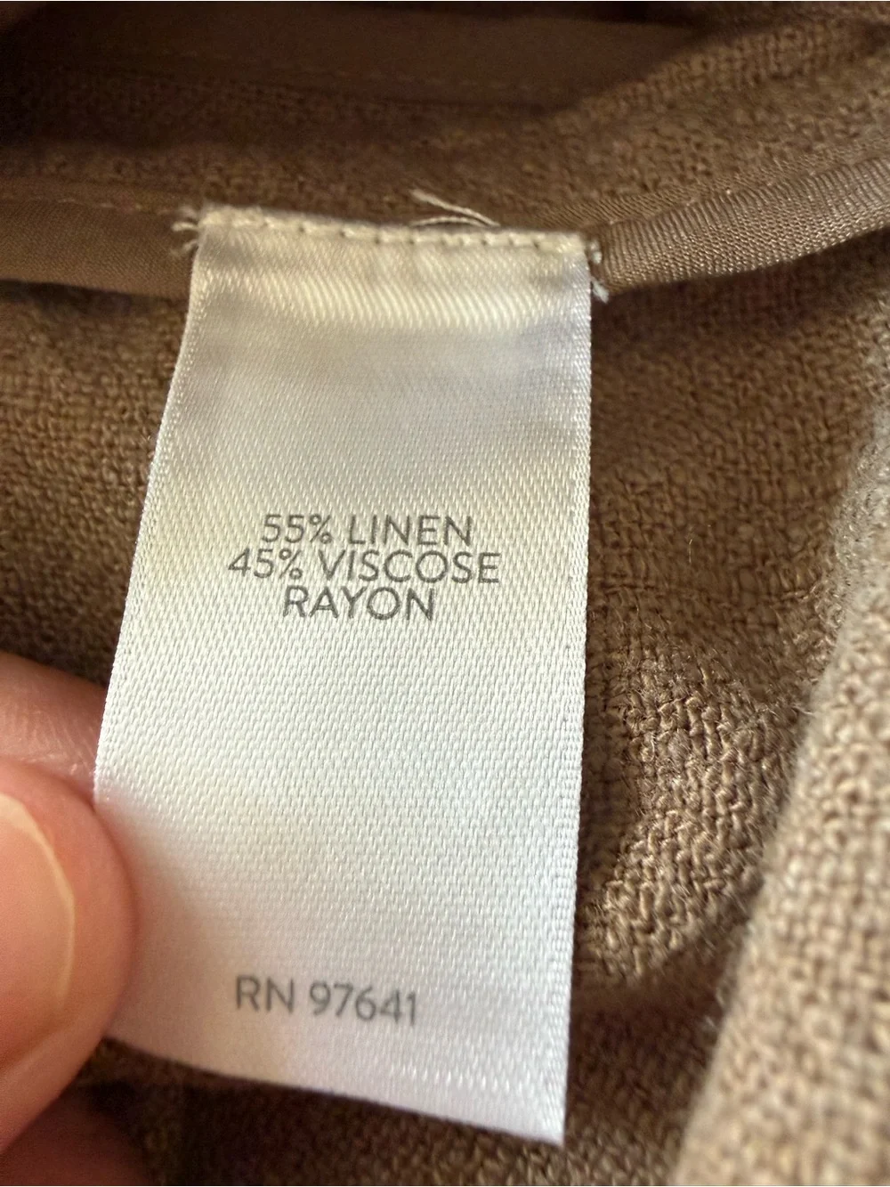 NWT J. Jill Linen Blend Oversized Blazer Beige Size L